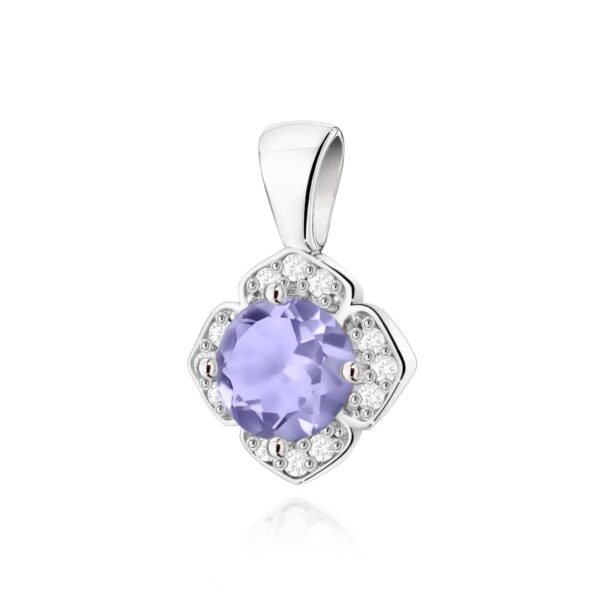 Zawieszka Tanzanit 0,50ct białe złoto