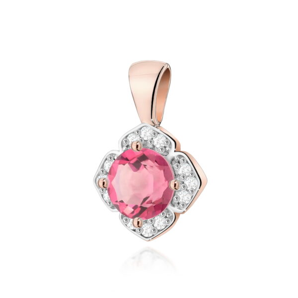 Zawieszka Różowy Topaz 0,60ct różowe złoto