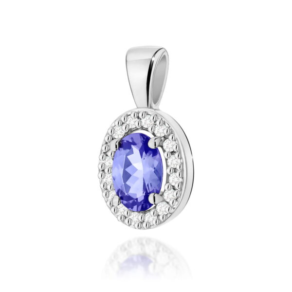 Zawieszka Tanzanit 0,40ct białe złoto