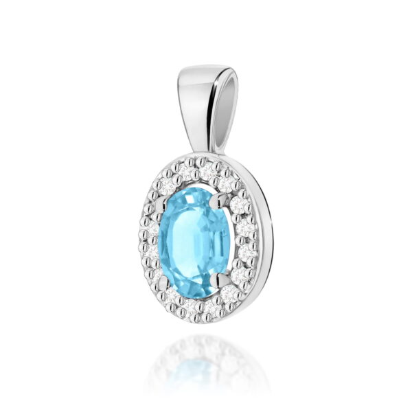 Zawieszka Topaz Swiss 0,50ct białe złoto