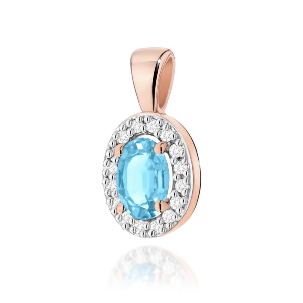 Zawieszka Topaz Swiss 0,50ct różowe złoto