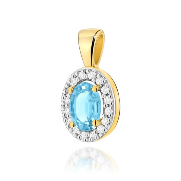 Zawieszka Topaz Swiss 0,50ct żółte złoto