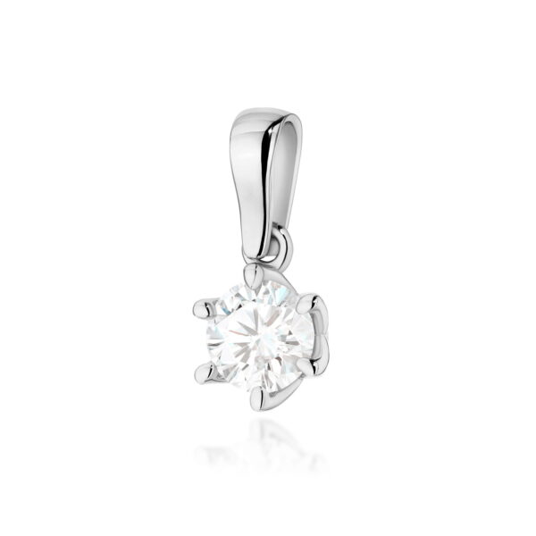 Zawieszka Diament 0,70ct białe złoto