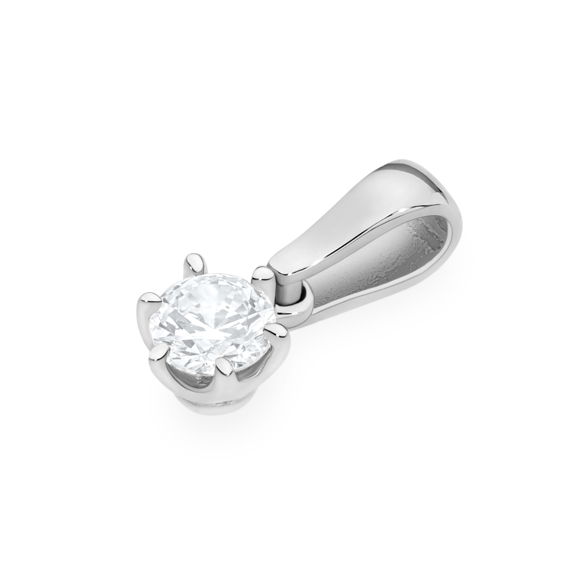 Zawieszka Diament Laboratoryjny 0,30ct białe złoto - obrazek 2