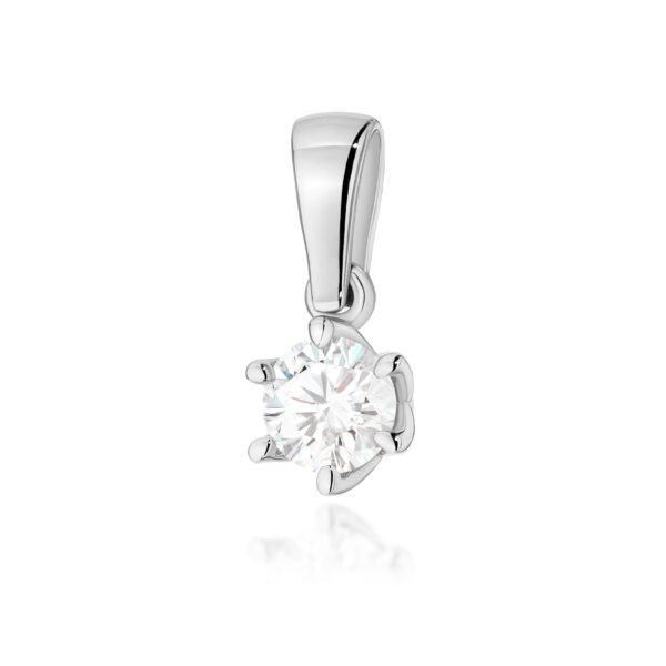 Zawieszka Diament Laboratoryjny 0,40ct białe złoto