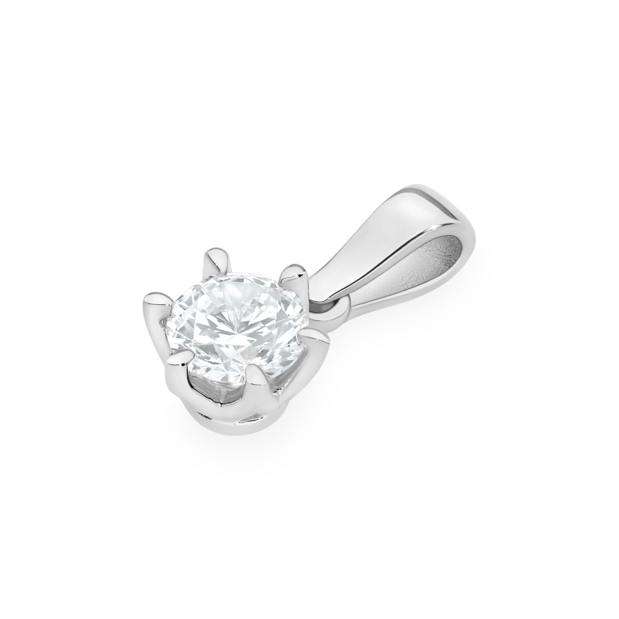 Zawieszka Diament Laboratoryjny 0,40ct białe złoto - obrazek 2