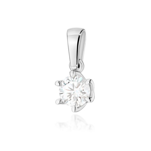 Zawieszka Diament Laboratoryjny 0,50ct białe złoto