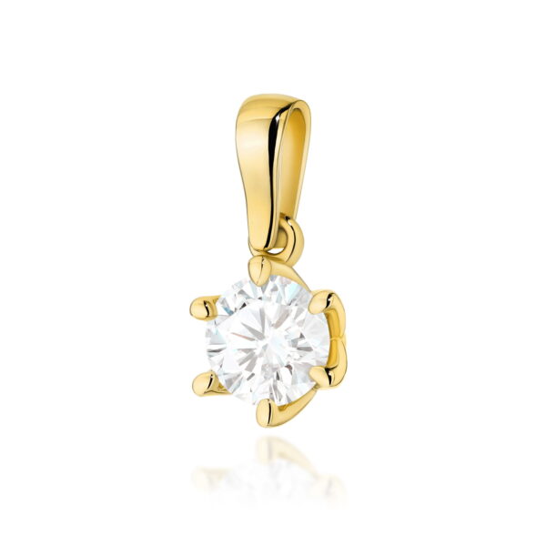 Zawieszka Diament 1,00ct żółte złoto