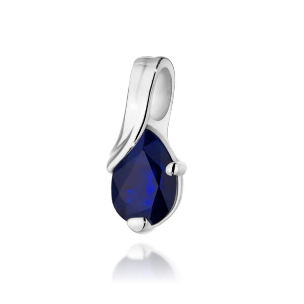 Zawieszka Szafir 0,60ct białe złoto