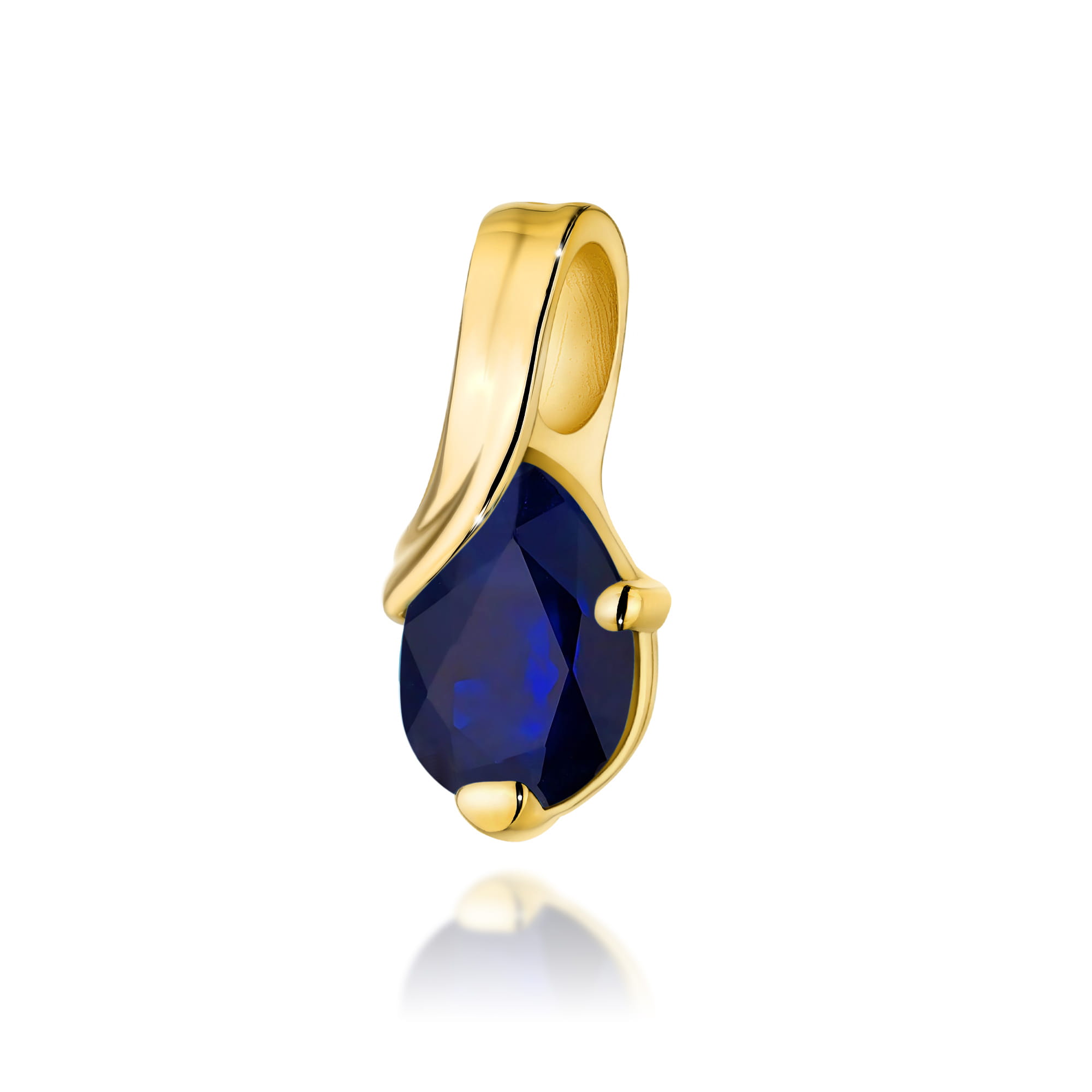 Zawieszka Szafir 0,60ct żółte złoto